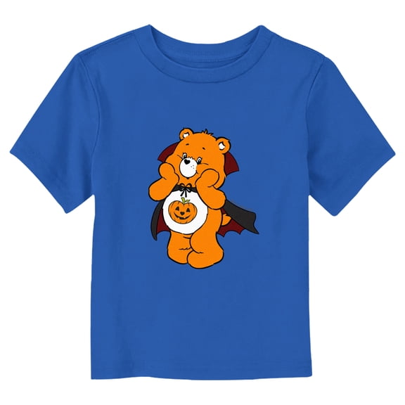 Toddler's Care Bears Halloween Vampire Trick-or-Sweet Bear  Graphic Tee Royal Blue 2T