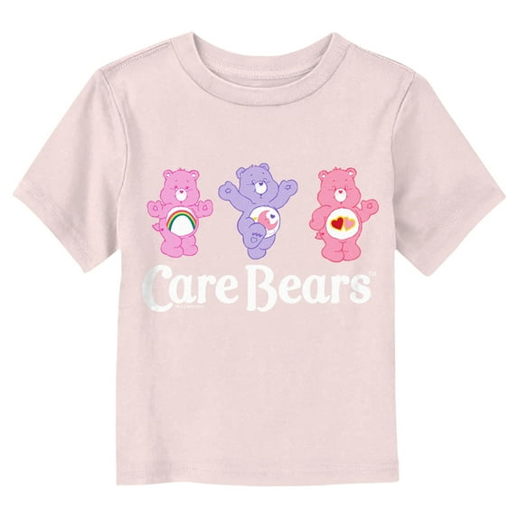 Toddler's Care Bears Happy Bears Love Vibe Graphic Tee Light Pink 2T