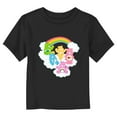 thumbnail image 1 of Toddler's Care Bears Rainbow Clouds Party Graphic Tee Black 5T, 1 of 3