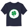 thumbnail image 1 of Toddler's Care Bears St. Patrick's Day Good Luck Bear Clover Costume Graphic Tee Navy Blue 4T, 1 of 3