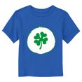 thumbnail image 1 of Toddler's Care Bears St. Patrick's Day Good Luck Bear Clover Costume Graphic Tee Royal Blue 3T, 1 of 3