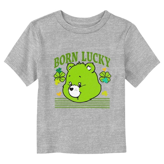 Toddler's Care Bears St. Patrick's Day Good Luck Bear Clover  Graphic Tee Athletic Heather 2T