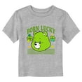 thumbnail image 1 of Toddler's Care Bears St. Patrick's Day Good Luck Bear Clover  Graphic Tee Athletic Heather 4T, 1 of 3