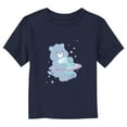 thumbnail image 1 of Toddler's Care Bears Sweet Dreams Bear Hugging Saturn  Graphic Tee Navy Blue 4T, 1 of 3