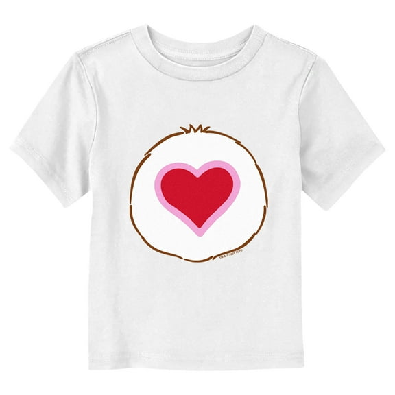 Toddler's Care Bears Tenderheart Bear Heart Costume Graphic Tee White 4T
