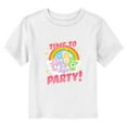 thumbnail image 1 of Toddler's Care Bears Time to Party Rainbow Graphic Tee White 4T, 1 of 3