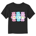 thumbnail image 1 of Toddler's Care Bears Trio Rainbow  Graphic Tee Black 5T, 1 of 3