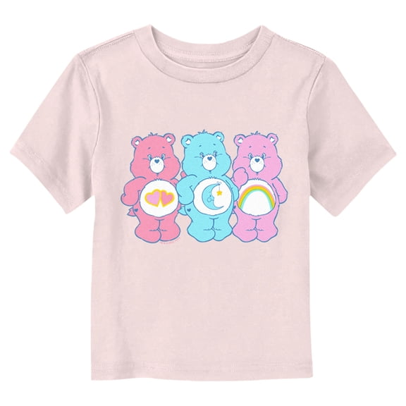 Toddler's Care Bears Trio Rainbow Graphic Tee Light Pink 5T