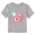 thumbnail image 1 of Toddler's Care Bears Valentine's Day Love-a-Lot Bear Heart  Graphic Tee Athletic Heather 3T, 1 of 3