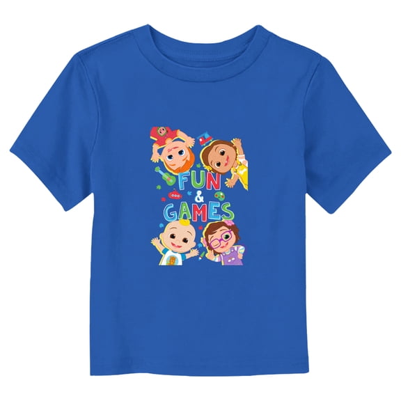 Toddler's CoComelon Fun & Games Graphic Tee Royal Blue 2T
