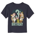 thumbnail image 1 of Toddler's Disney 3rd Birthday  Graphic Tee Navy Blue 4T, 1 of 3
