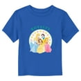 thumbnail image 1 of Toddler's Disney Cute Princesses Royalty  Graphic Tee Royal Blue 3T, 1 of 3