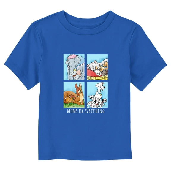 Toddler's Disney Moms Fix Everything  Graphic Tee Royal Blue 2T