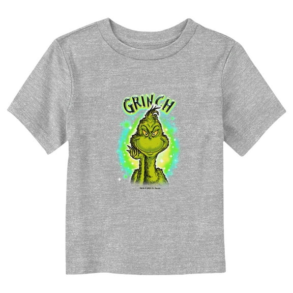 Toddler's Dr. Seuss Airbrushed Grinch Portrait Graphic T-Shirt