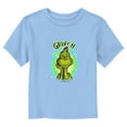 thumbnail image 1 of Toddler's Dr. Seuss Airbrushed Grinch Portrait Graphic T-Shirt, 1 of 3
