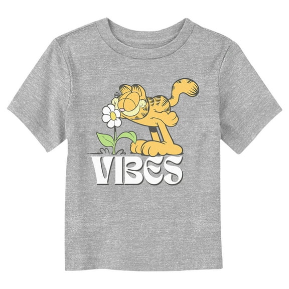 Toddler's Garfield Smelling Flower Vibes  Graphic T-Shirt