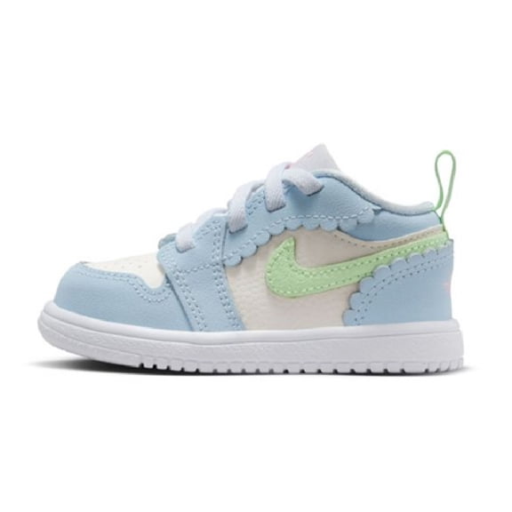 Toddler's Jordan 1 Low Alt SE Half Blue/Vapor Green-Sail (IB7120 403) - 10