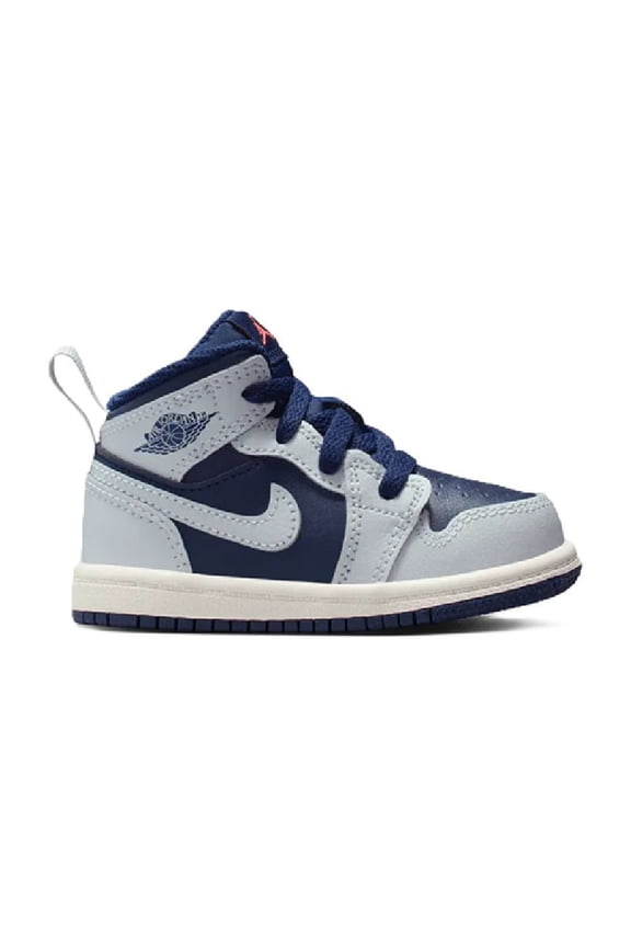 Toddler's Jordan 1 Mid Blue Void/Pure Platinum (DQ8425 403) - 7