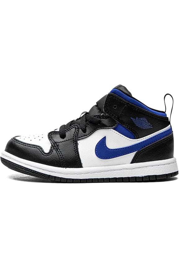 Toddler's Jordan 1 Mid "Game Royal" White/Racer Blue-Black (640735 140) - 6