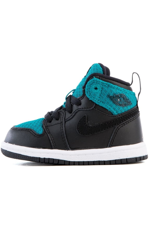 Toddler's Jordan 1 Mid Retro High GT Blk/Met Gold-Rio Teal (705324 001) - 5