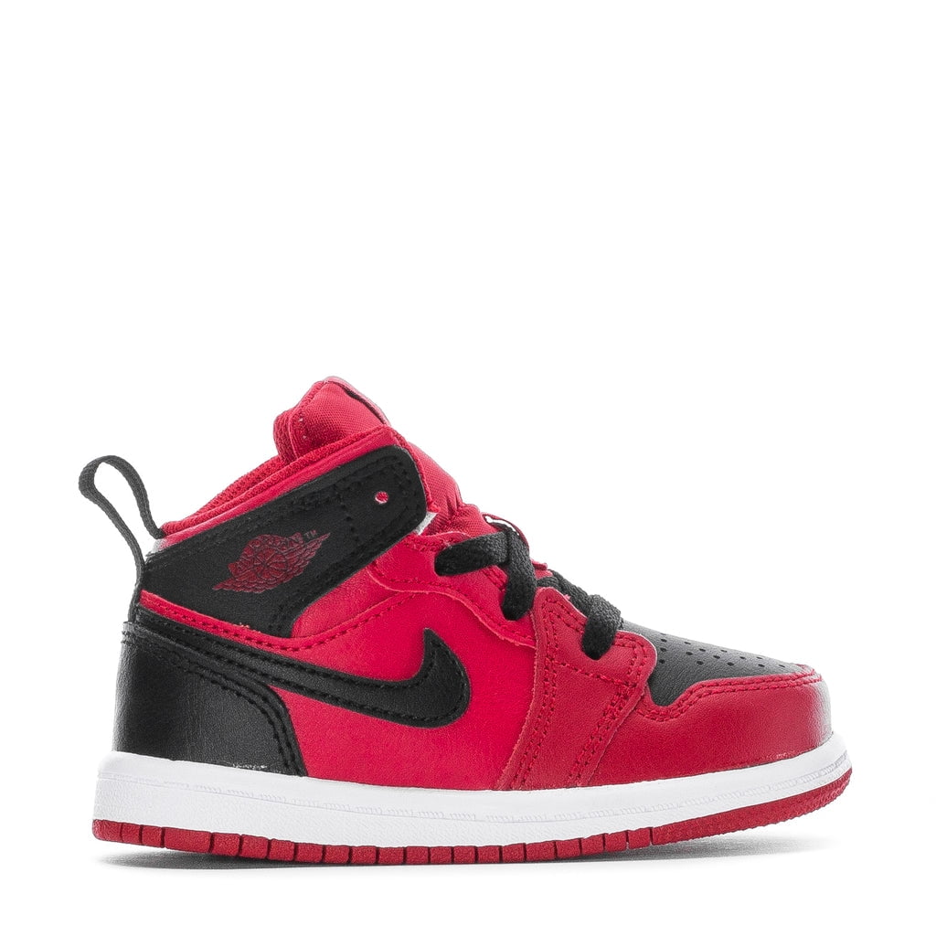 Toddler's Jordan 1 Mid "Reverse Bred" Gym Red/Black-White (640735 660) - 5