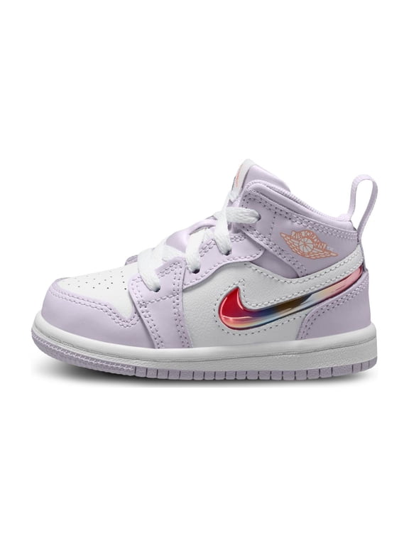 Toddler's Jordan 1 Mid SE Barely Grape/Atomic Pink-White (IM4421 500) - 6