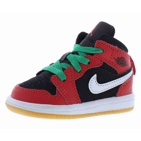 Toddler's Jordan 1 Mid SE Black/Fire Red-White-Malachite (DQ8420 006) - 4