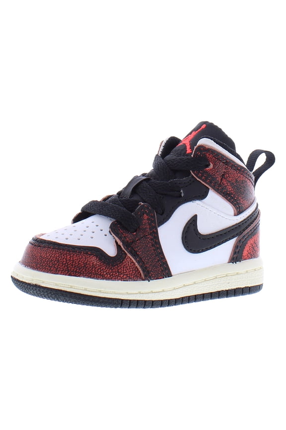 Toddler's Jordan 1 Mid SE "Wear-Away Chicago" Blk 23-Wht-Sl (FB0566 006) - 4
