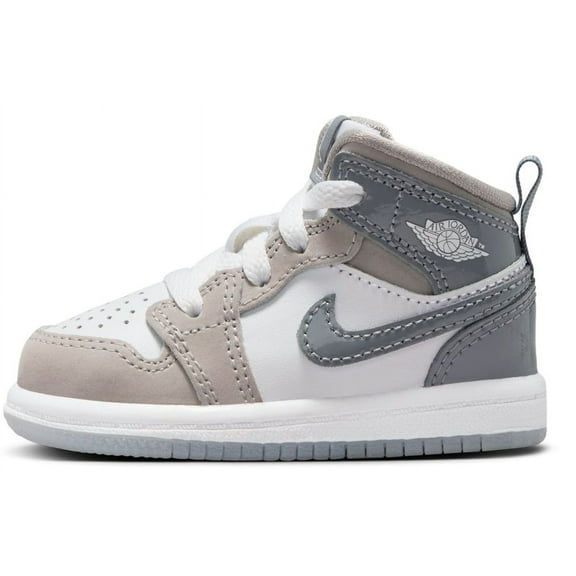 Toddler's Jordan 1 Mid SE White/Cool Grey-Medium Grey (HF3195 100) - 4