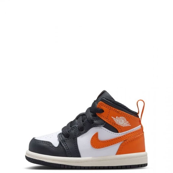 Toddler's Jordan 1 Mid Starfish/Black-White-Sail (DQ8425 801) - 4