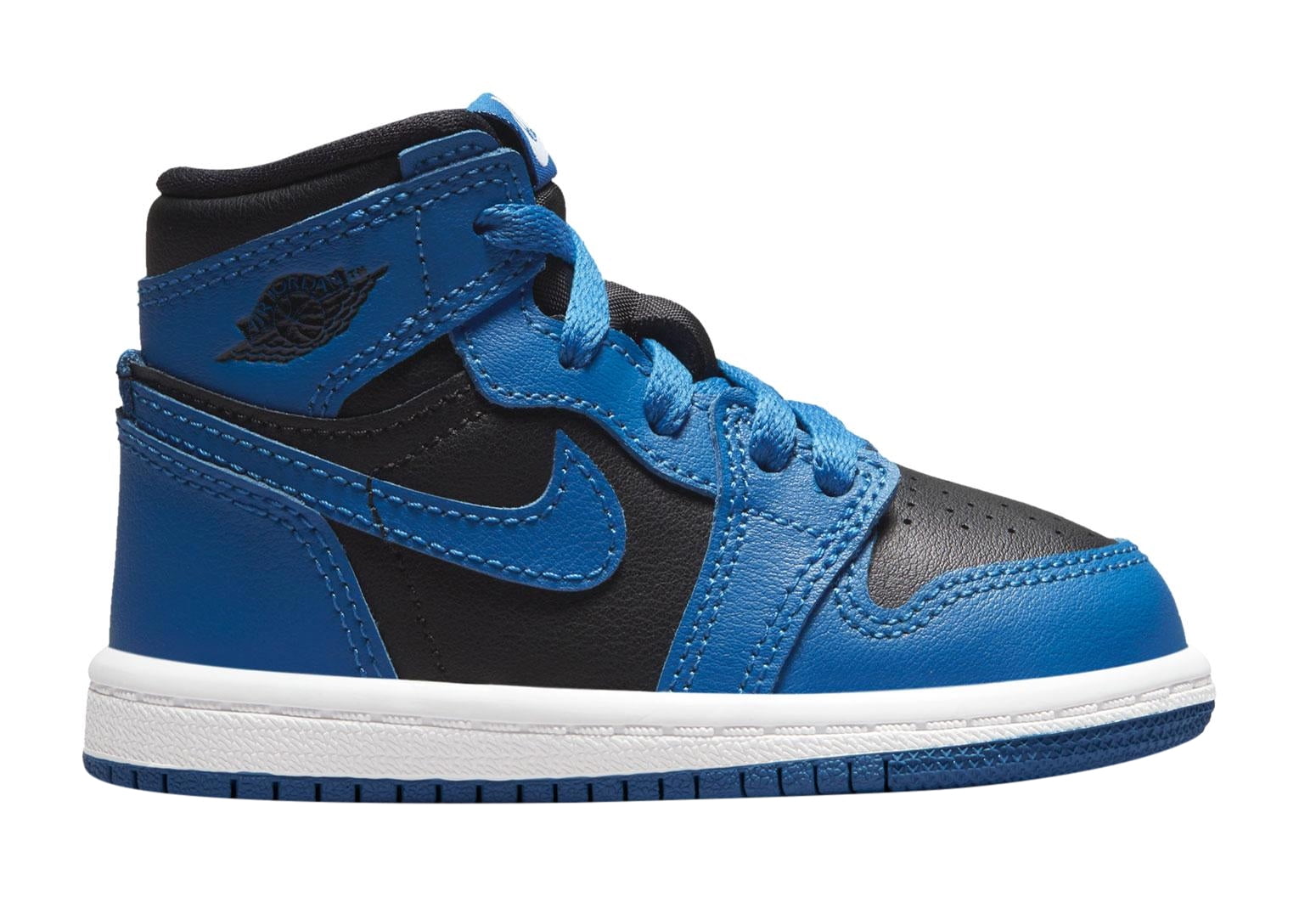 Toddler's Jordan 1 Retro High OG Dk Marina Blue/Black-White (AQ2665 404) - 4