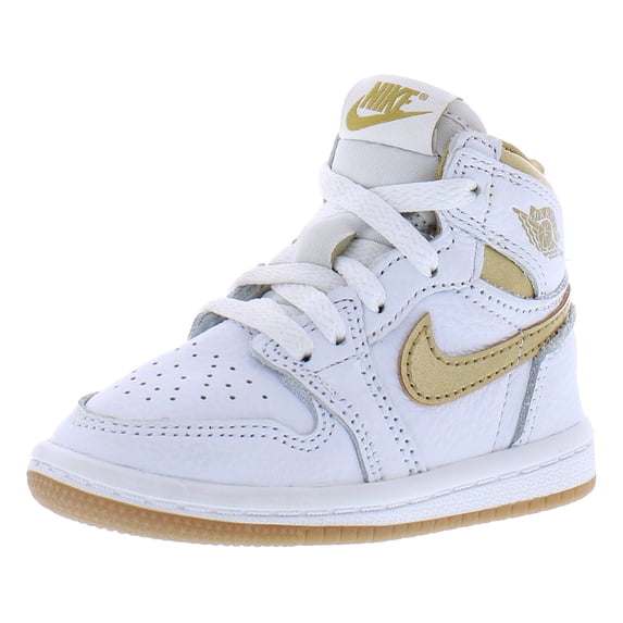 Toddler's Jordan 1 Retro High OG White/Metallic Gold (FD2598 107) - 9