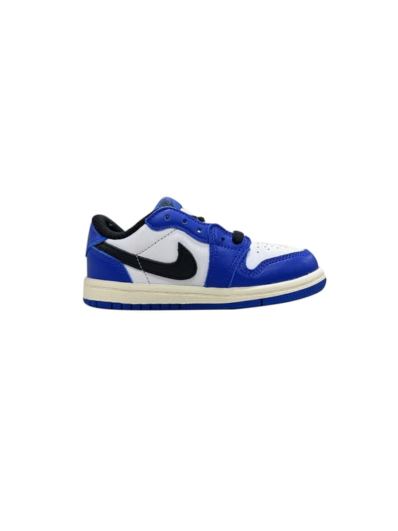 Toddler's Jordan 1 Retro Low OG White/Black-Game Royal-Sail (FQ5435 140) - 7