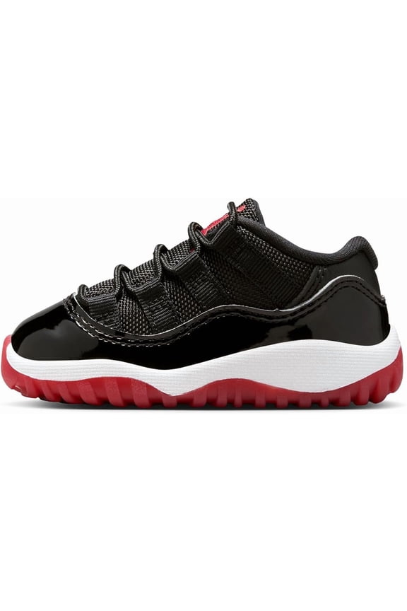 11 Retro Low (TD) 'Bred' Toddlers' Shoes Black/Red fv5120-006