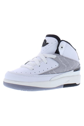 Jordan 2 Retro Infant/Toddler Shoes Size 4, Color: White/Fire Red/Black Sail