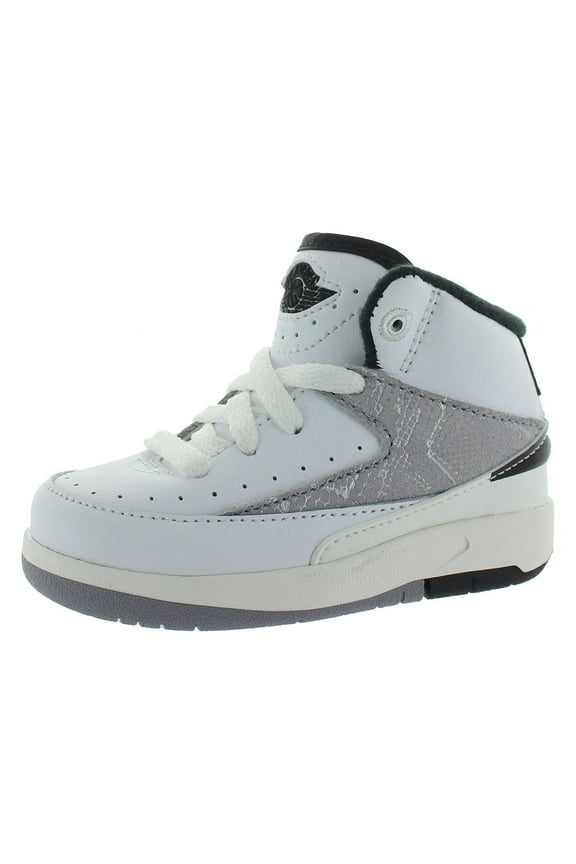 Toddler's Jordan 2 Retro "Python" White/Fire Red-Black-Sail (DQ8563 102) - 8