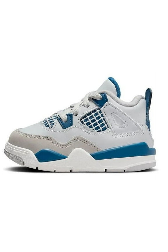 Toddler's Jordan 4 Retro Off White/Military Blue (BQ7670 141) - 3