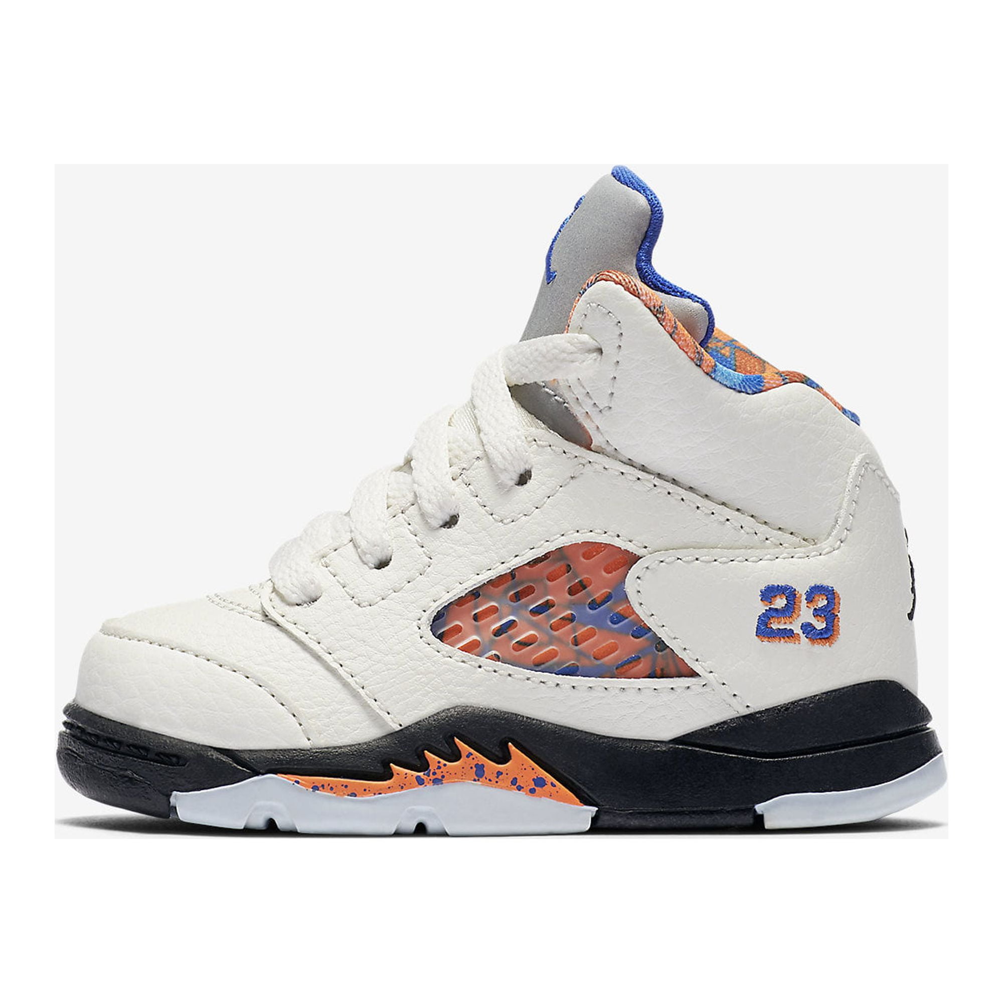 Toddler s Jordan 5 Retro Sail Racer Blue Cone Black 440890 148 5 Walmart