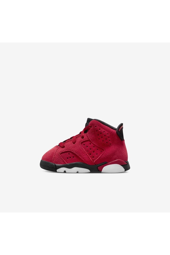 Toddler's Jordan 6 Retro "Toro Bravo" Varsity Red/Black (DV3606 600) - 10