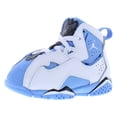 thumbnail image 1 of Nike Jordan True Flight Leather Infant/Toddler Shoes Size 7, Color: White/University Blue/Black, 1 of 5