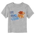 thumbnail image 1 of Toddler's Lady and the Tramp Lady Life Is a Walk in the Park Graphic Tee Athletic Heather 3T, 1 of 3