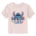 thumbnail image 1 of Toddler's Lilo & Stitch Birthday Girl Stitch  Graphic Tee Light Pink 4T, 1 of 3