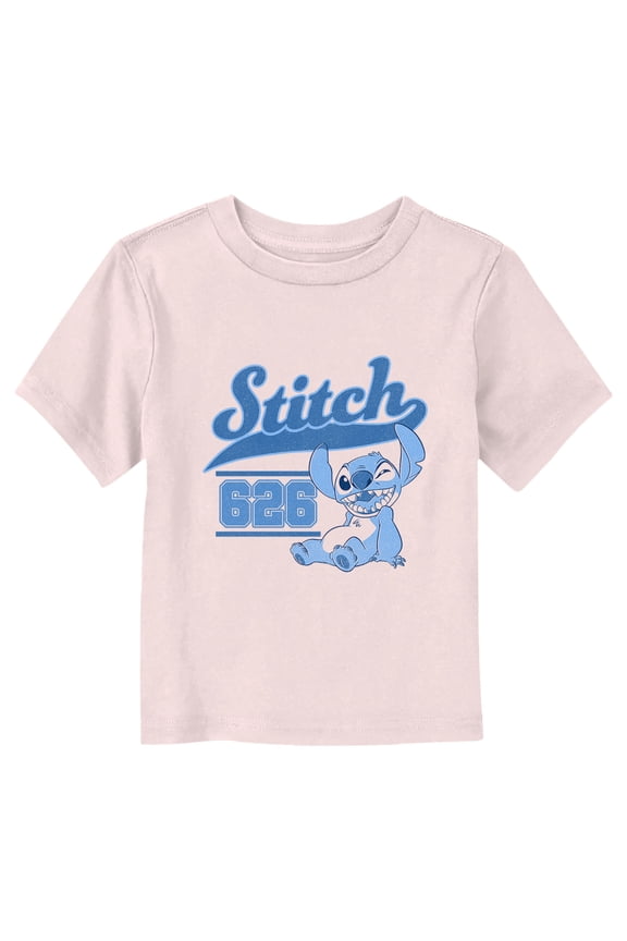 Toddler's Lilo & Stitch Collegiate 626 Graphic Tee Light Pink 2T