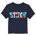 thumbnail image 1 of Toddler's Lilo & Stitch Colorful Tropic Ukulele Stitch Graphic Tee Navy Blue 2T, 1 of 3