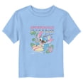thumbnail image 1 of Toddler's Lilo & Stitch Distressed Surfing Stitch  Graphic Tee Light Blue 3T, 1 of 3