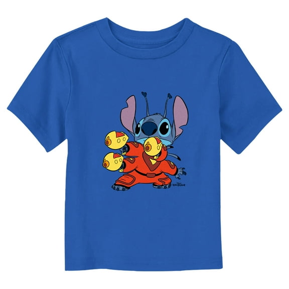 Toddler's Lilo & Stitch Experiment 626 Suit  Graphic Tee Royal Blue 2T