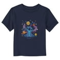 thumbnail image 1 of Toddler's Lilo & Stitch Galaxy Alien Graphic Tee Navy Blue 5T, 1 of 3