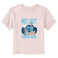 thumbnail image 1 of Toddler's Lilo & Stitch Not Lazy  Graphic Tee Light Pink 5T, 1 of 3