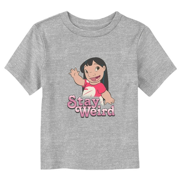Toddler's Lilo & Stitch Stay Weird Lilo Graphic Tee Athletic Heather 4T