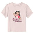 thumbnail image 1 of Toddler's Lilo & Stitch Stay Weird Lilo  Graphic Tee Light Pink 5T, 1 of 3